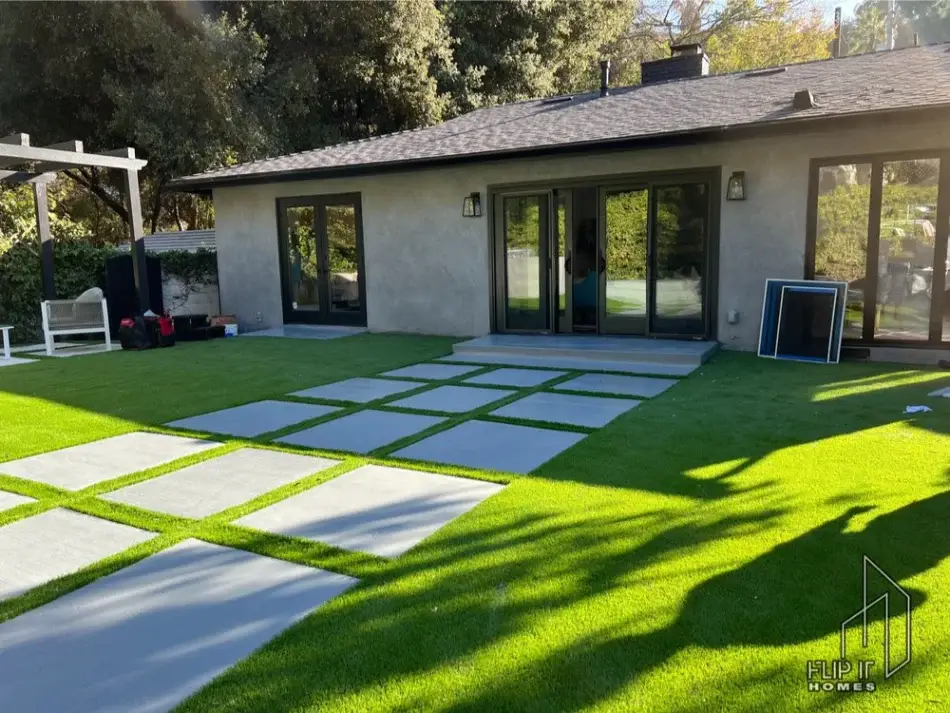Modern ADU Garage Conversion w/ Pavers — Studio City, CA